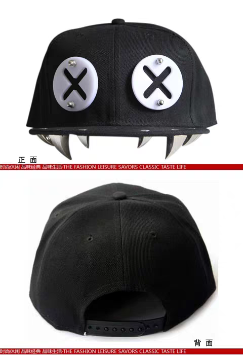 Eyes with Sharp Teeth Custom Design Hat Snapback Cap