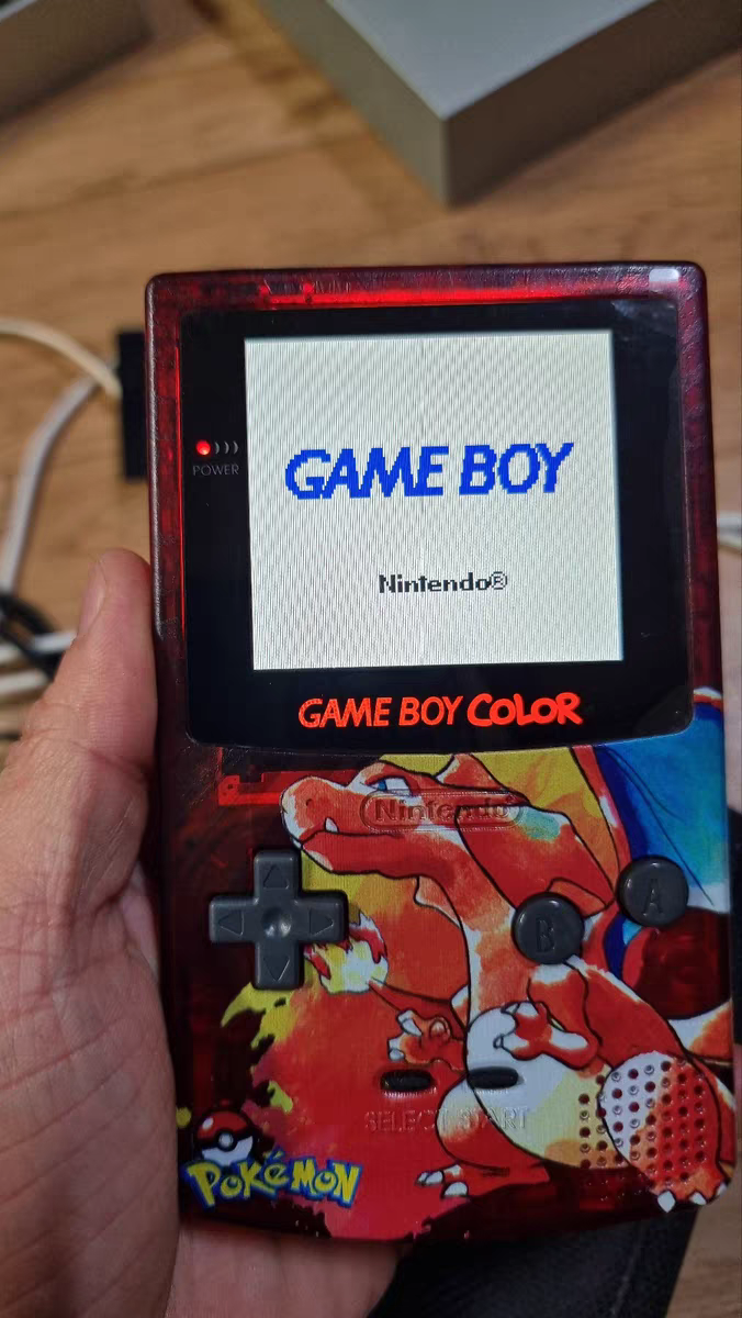 Rare Custom Gameboy Color - Pokemon Edition with LCD Backlit screen mod