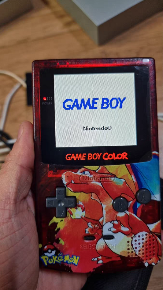 Rare Custom Gameboy Color - Pokemon Edition with LCD Backlit screen mod