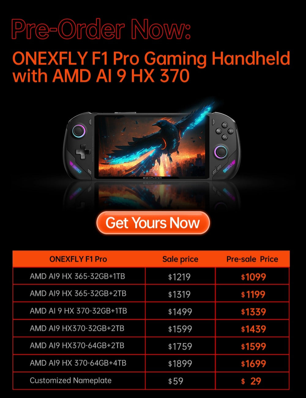 [Bundle] OneXFly F1 Pro Asuka EVA 02 Edition Amd AI 9 HX 370 7 inch 144hz OLED Chinese Exclusive Limited edition Neon Genesis Evangelion Onexplayer Onexfly (READ DESCRIPTION BEFORE BUYING)
