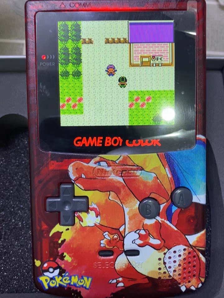 Rare Custom Gameboy Color - Pokemon Edition with LCD Backlit screen mod