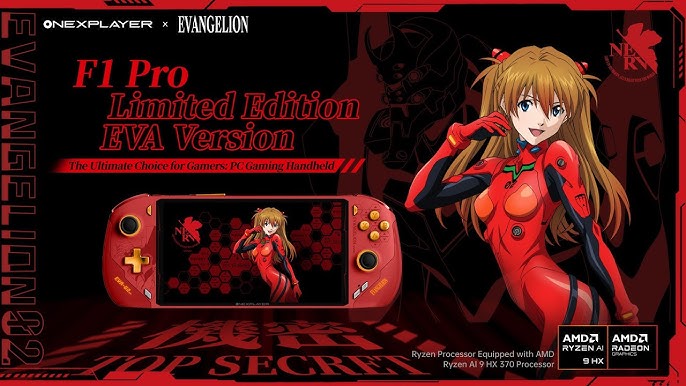 [Bundle] OneXFly F1 Pro Asuka EVA 02 Edition Amd AI 9 HX 370 7 inch 144hz OLED Chinese Exclusive Limited edition Neon Genesis Evangelion Onexplayer Onexfly (READ DESCRIPTION BEFORE BUYING)