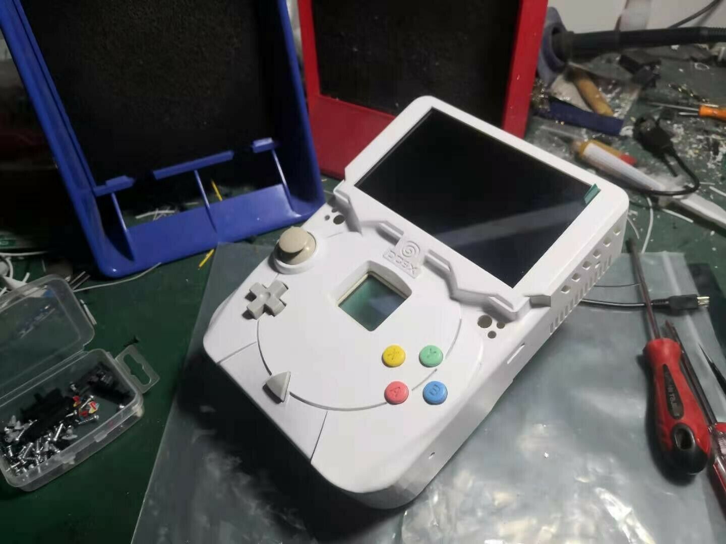 Sega Dreamcast DC DIY Handmade Portable Handheld Game Console VMU GDEMU