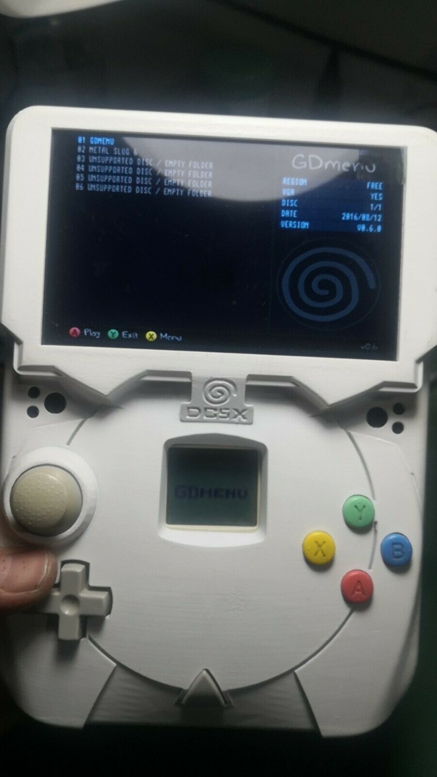 Sega Dreamcast DC DIY Handmade Portable Handheld Game Console VMU GDEMU